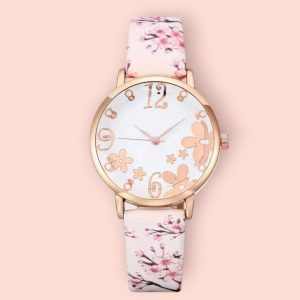 Blossom Wrist Watch Leather