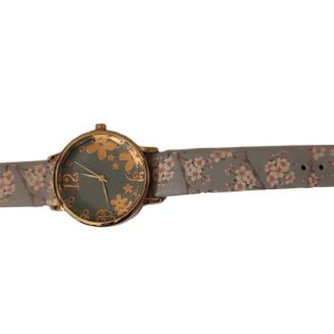 Floral Watch Flower Faux Leather